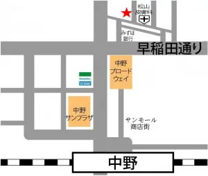 中野 ダンススタジオ アクセス